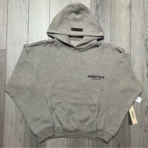 Men’s Brand New Authentic Dark Oatmeal Essential Fear of God Hoodie